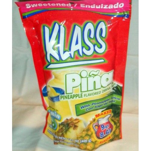 Klass Drink Mix Pina - Pineapple Flavor Aguas Frescas Makes 9Qt