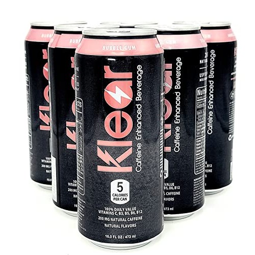 Klear Energy Drink, 200 MG Natural Caffeine Enhanced Beverage, O...