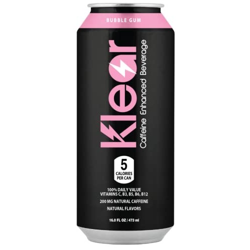 Klear Energy Drink, 200 MG Natural Caffeine Enhanced Beverage, O...