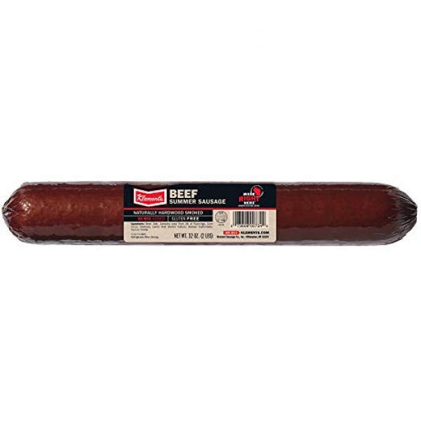 Klements 100% Beef Summer Sausage 2-Lb
