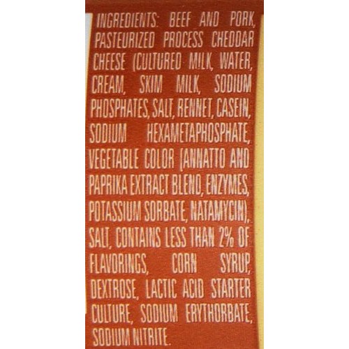 Klements Cheddar Summer Sausage, 12 Ounce