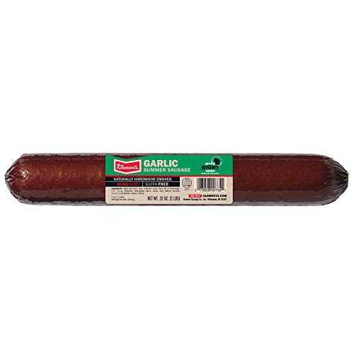 Klements Garlic Summer Sausage, Hardwood Smoked 32 Oz 2 Pounds