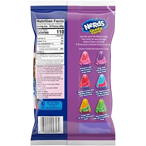 Nerds Candy Corn 4oz Bag, Soft Chewy Fruity Flavor Candies Great...