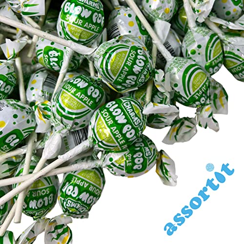 Holiday Special Sour Apple Lollipop Assortment - 6 lbs - Sour Gr...