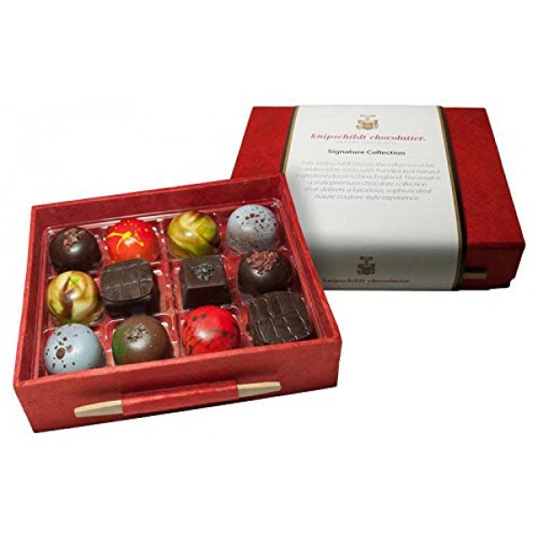 Knipschildt Chocolatier Signature Collection Truffles 12 Piece Box