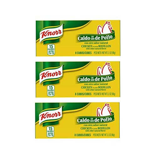 Knorr Chicken Flavor Bouillon Cubes 8 Count Box 3 Pack Chicken
