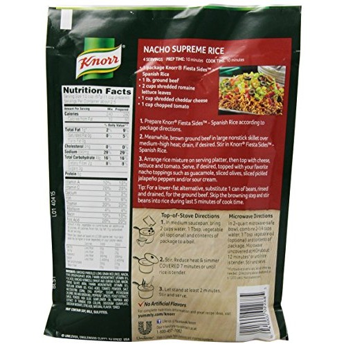 Knorr Fiesta Sides, Spanish Rice, 5.6 Oz