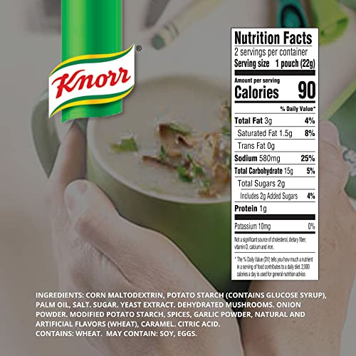 Knorr Mushroom Soup Mix 1.52oz 3x2 Packs for 6 Pouches Total| ...