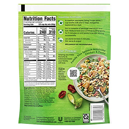 Knorr Pasta Side Dish Creamy Garlic Family Pack 9.1 oz, 7 Count