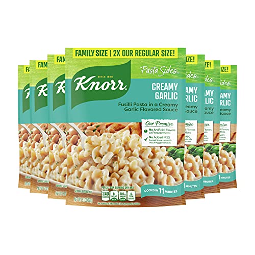 Knorr Pasta Side Dish Creamy Garlic Family Pack 9.1 oz, 7 Count