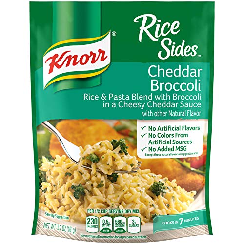 Knorr Rice Side Dish, Cheddar Broccoli, 5.7 Oz, Pack of 4