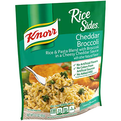 Knorr Rice Side Dish, Cheddar Broccoli, 5.7 Oz, Pack of 4