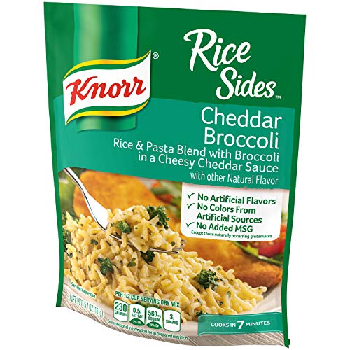 Knorr Rice Side Dish, Cheddar Broccoli, 5.7 Oz, Pack of 4
