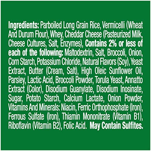 Knorr Rice Side Dish, Cheddar Broccoli, 5.7 Oz, Pack of 4