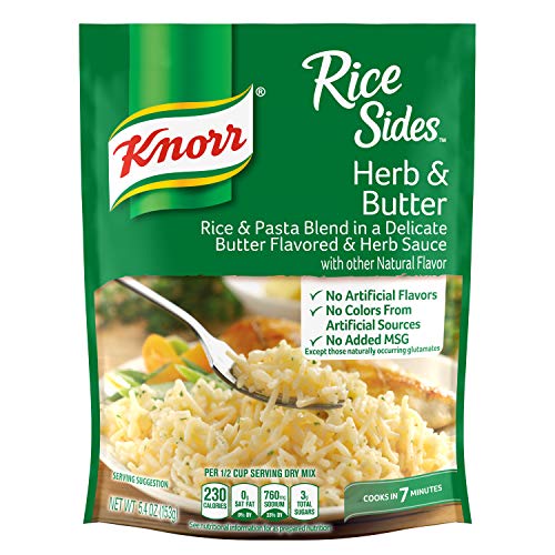 Knorr Rice Side Dish, Herb &Amp; Butter, 5.4 Oz, Pack Of 8 Knorr Rice Side Dish, Herb &Amp; Butter, 5.4 Oz, Pack Of 8