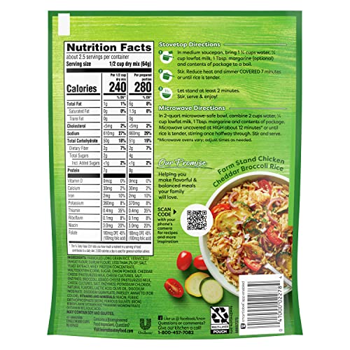 Knorr Rice Sides Cheddar Broccoli, 5.7 Ounce Pack of 6