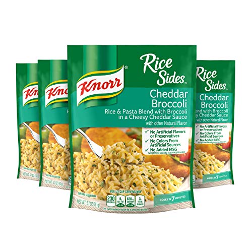 Knorr Rice Sides Dish, Cheddar Broccoli, 5.7 Oz, Pack Of 4