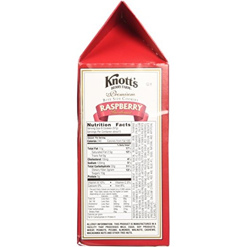 Knotts Berry Farm - Premium Raspberry Shortbread Cookies - 10Oz