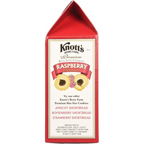Knotts Berry Farm - Premium Raspberry Shortbread Cookies - 10Oz