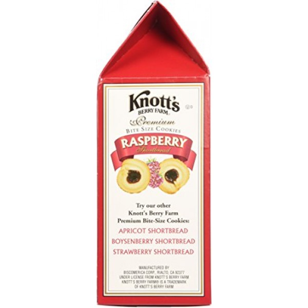 Knotts Berry Farm - Premium Raspberry Shortbread Cookies - 10Oz