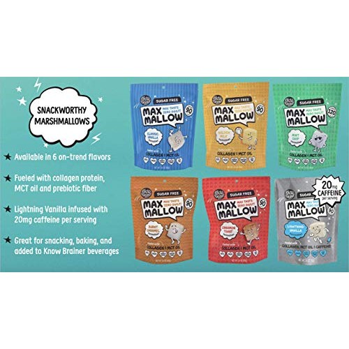 New Know Brainer Snacks Low Carb Keto Variety Pack Max Mallows -