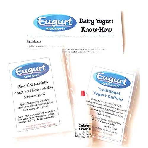 Greek Traditional Yogurt Kit Basic - W/ Cheesecloth And 1 Oz.