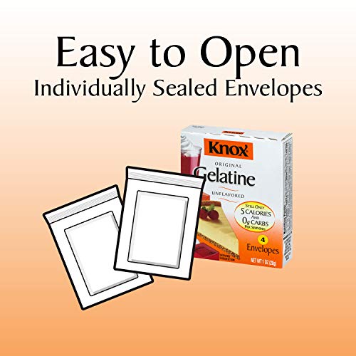 Knox Unflavored Gelatin 4 Envelopes Pack of 2