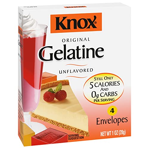 Knox Unflavored Gelatin 4 Envelopes Pack of 2