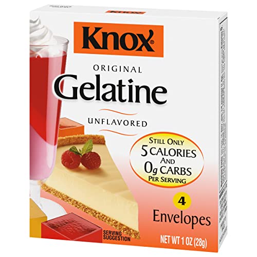 Knox Unflavored Gelatin 4 Envelopes Pack of 2