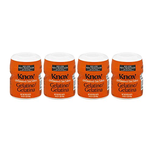 Unflavored Knox Original Gelatin, 16-Ounces Cans1 Lb - Pack Of 4