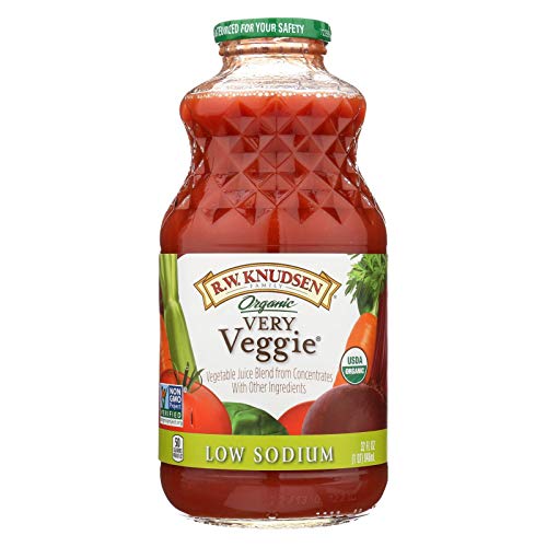 Knudsen Organic Low Sodium Very Veggie Juice, 32 Ounce -- 12 Per