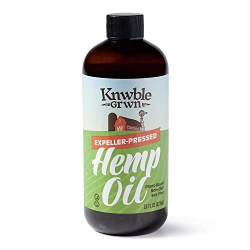 Knwble Grwn Pure Hemp Seed Oil, Expeller Pressed, Plant-Based, V