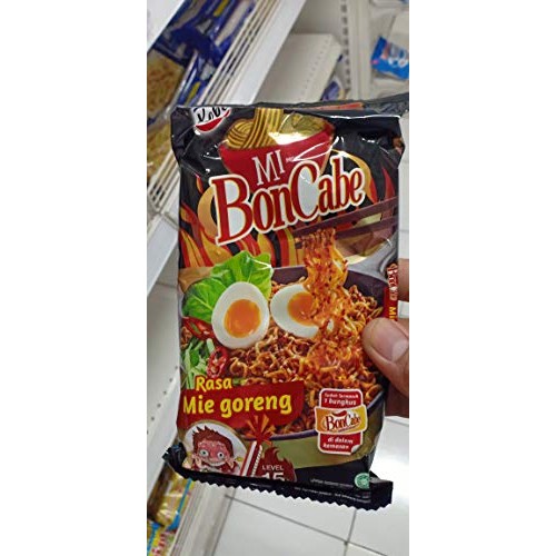 Kobe Bon Cabe Fried Noodle Instant Mie Goreng, 105 Gram 3 Pack