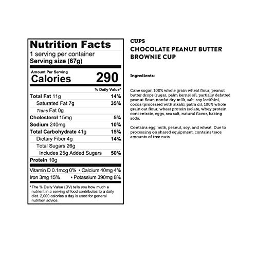 Kodiak Cakes Chocolate Peanut Butter Brownie In A Cup, 2.36 Ounc