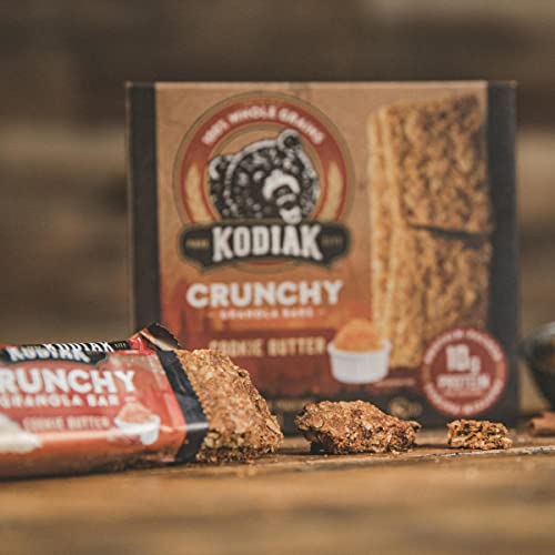 Kodiak Cakes Crunchy Granola Snack Bars, Cookie Butter, High Pro...