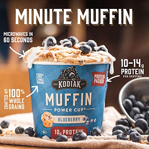 Kodiak Cakes Minute Muffins, Mountain Blueberry, 2.29 Ounce Pac