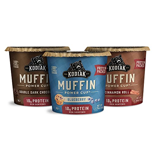 Kodiak Cakes Minute Muffin Cup Variety Pack - 100% Whole Grains,...