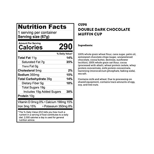 Kodiak Cakes Minute Muffins, Double Dark Chocolate, 2.36 Ounce