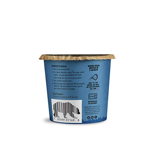 Kodiak Cakes Minute Muffins, Mountain Blueberry, 2.29 Ounce Pac...