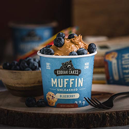 Kodiak Cakes Minute Muffins, Mountain Blueberry, 2.29 Ounce Pac...