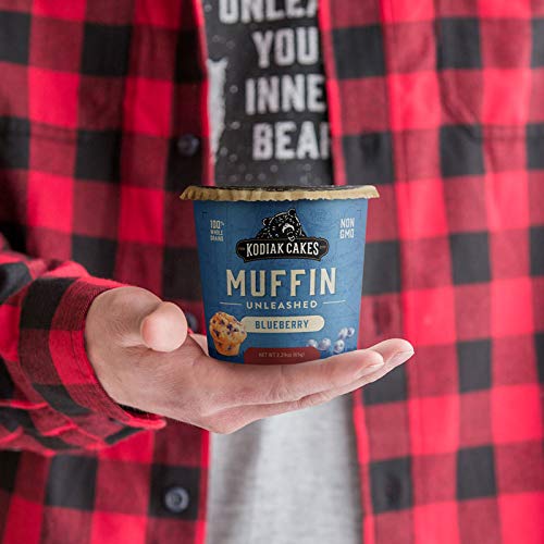 Kodiak Cakes Minute Muffins, Mountain Blueberry, 2.29 Ounce Pac...