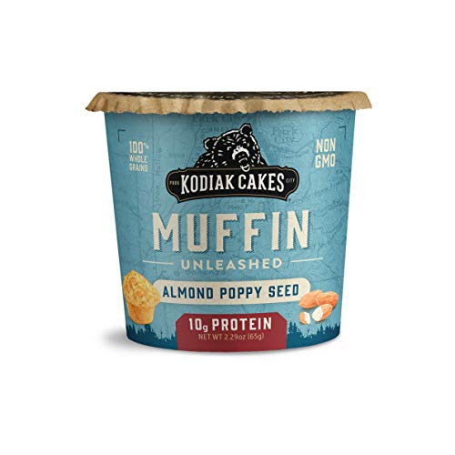 Kodiak Cakes Minute Muffins Protein Snack, Almond Poppy Seed, 2.