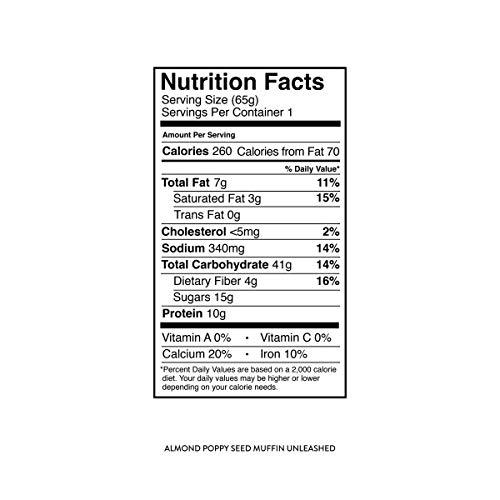 Kodiak Cakes Minute Muffins Protein Snack, Almond Poppy Seed, 2.