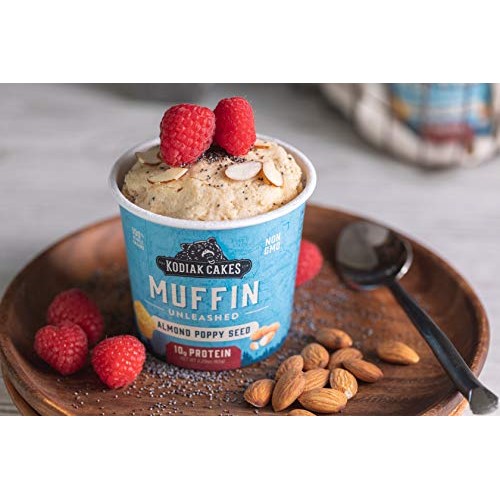 Kodiak Cakes Minute Muffins Protein Snack, Almond Poppy Seed, 2.