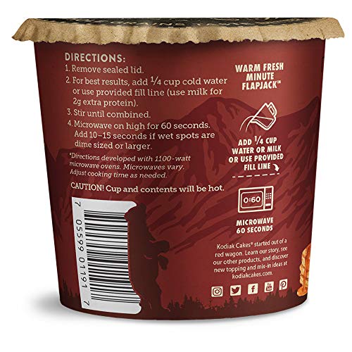 Kodiak Cakes Pancake On The Go, Cinnamon And Maple, 2.26 Ounce