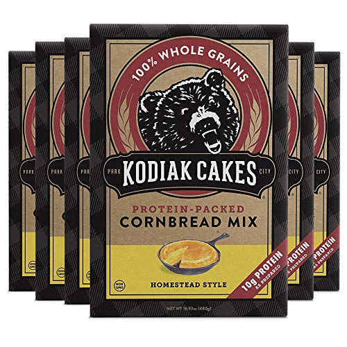 Kodiak Cakes Power Bake, Protein Cornbread Mix, 16.93 Ounce Pac