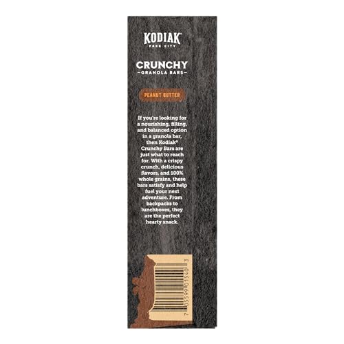 Kodiak Cakes Protein Crunchy Granola Bar, Peanut Butter, Pack o...