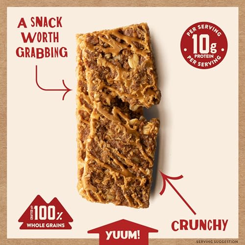 Kodiak Cakes Protein Crunchy Granola Bar, Peanut Butter, Pack o...