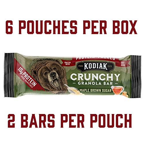 Kodiak Crunchy Granola Snack Bars, Maple Brown Sugar, High Prote...