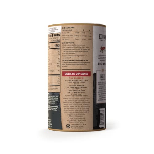 Kodiak Oatmeal Canister, Rolled Oats, High Protein, 100% Whole G...